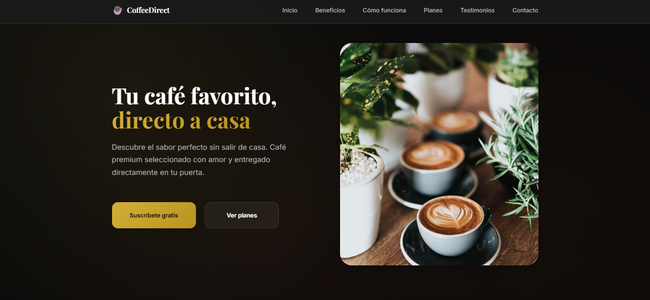 Coffee Landing Page