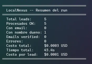 Local NEXUS - Lead Intelligence System